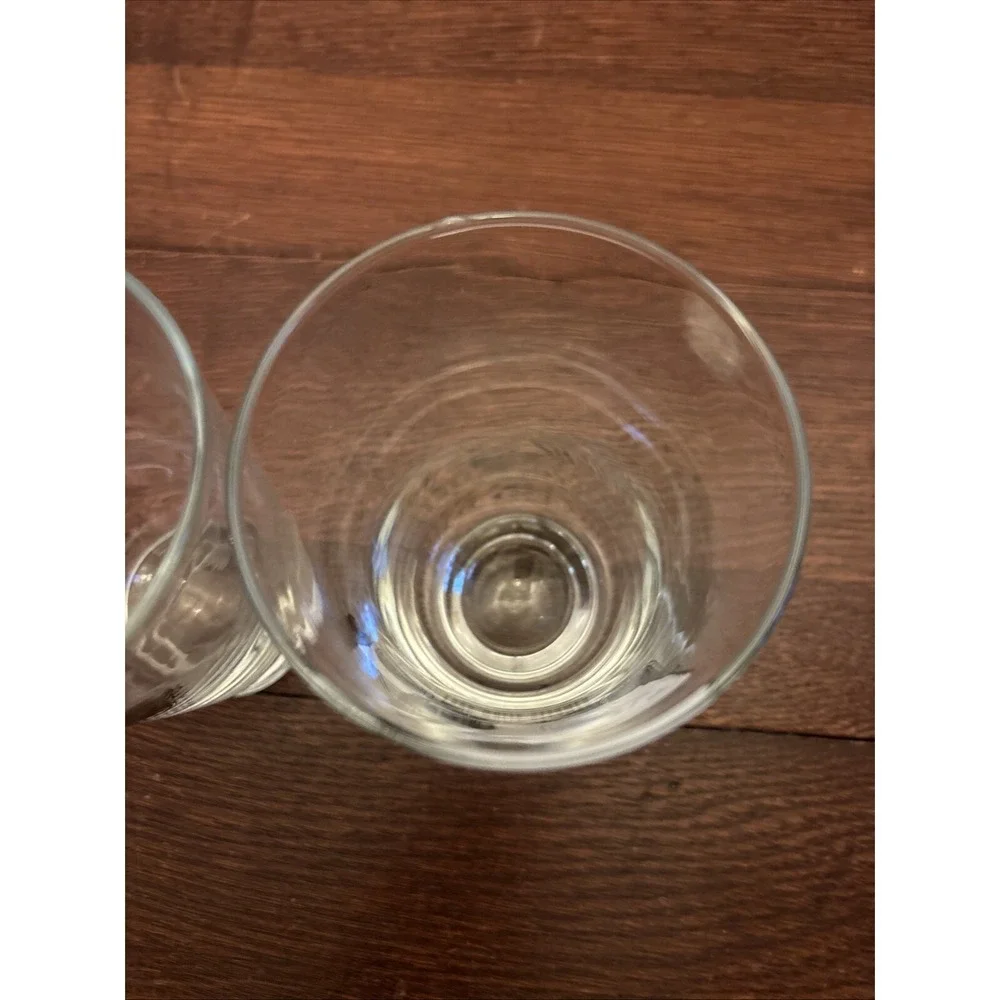 Vintage Libbey Set Of 2‎ Automotive Glasses Woods Electric, White Steamer